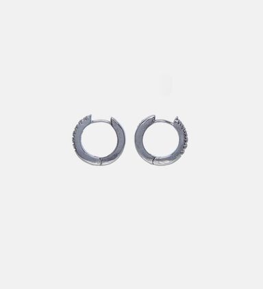 White Gold Diamond-details Earrings