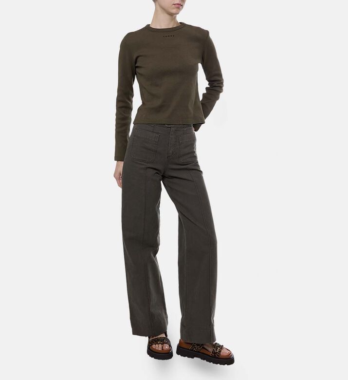 Flavie Crewneck Long-sleeve T-shirt