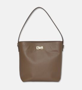 Maya.M Constructed Bucket Bag, Greige, Packshot View