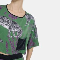 Lennon Harper Vegan Silk Crop Tee