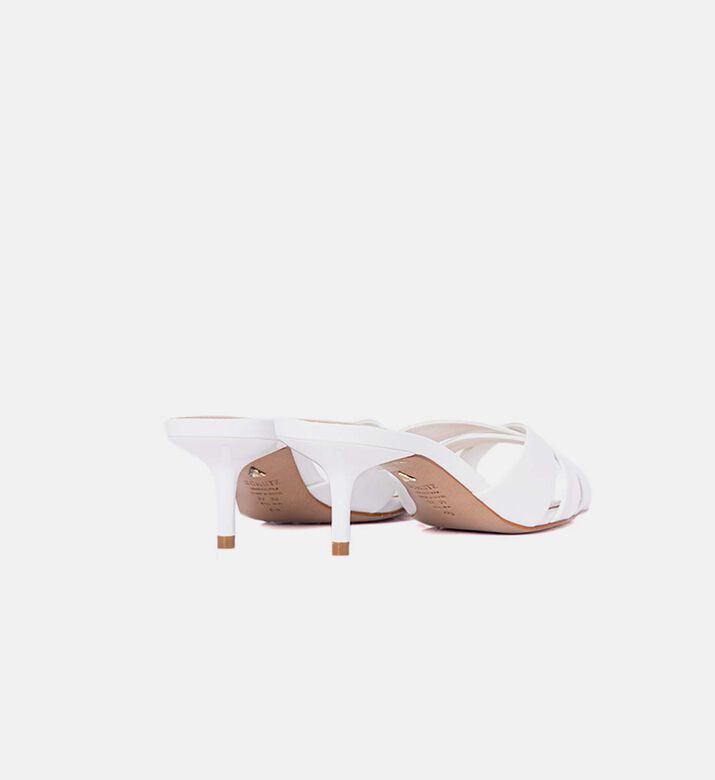 Leather Square-toe Mule Sandals