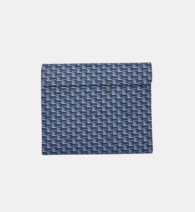 حقيبة ملفات جلد بطبعة ولوغو الماركة