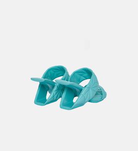 Geometric Heel Open-toe Mule