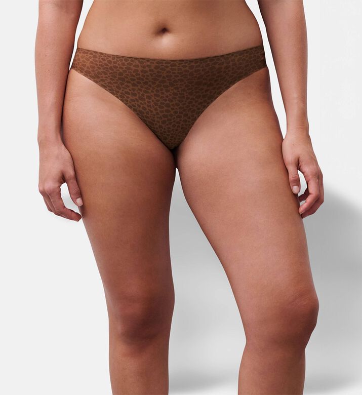 Chantelle Thong, Brown, Model View