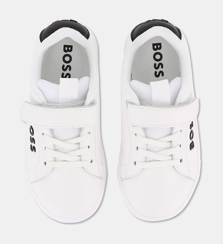 Boss Nappa Leather Hook-and-loop Sneakers, Packshot View