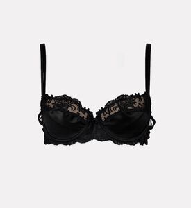 Lise Charmel Corbeille Embroidered Bra, Black, 95, D, Packshot View