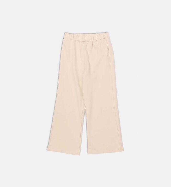 Knit Slip Pockets Wide-leg Pants