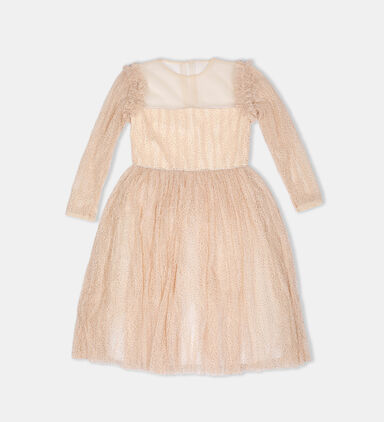 Crystal Lace Long Sleeves Dress
