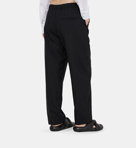 Logo-embroidered High-waist Pants
