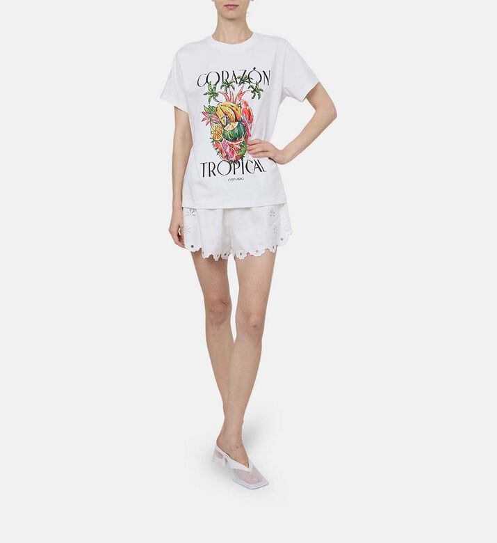 Corazon Tropical-print Crewneck T-shirt