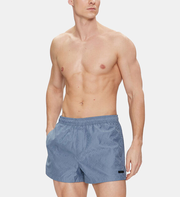 Logo Tape Medium Drawstring Swim Shorts