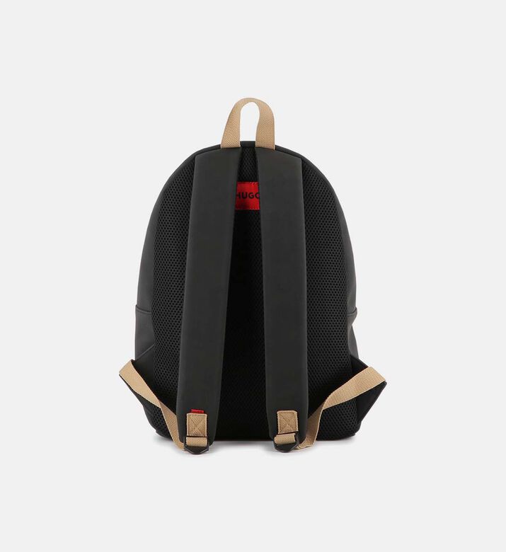 حقيبة ظهر بجيب أمامي من جلد الغنم