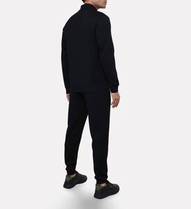 EA7 Logo-badge Stand Collar Tracksuit, Black, Xxl, Model View