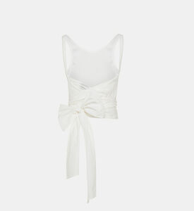 بلوزة بدون أكمام بحزام