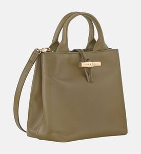Longchamp Leather Bamboo Clasp Handbag, Packshot View