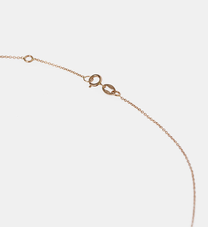 Golden White Diamond Flower Pendant