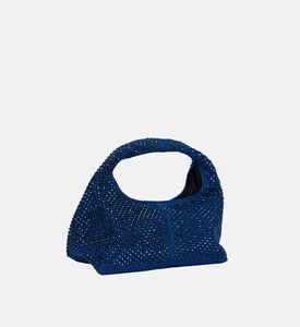 Crystal Denim Mini Sack Bag Crystal Denim Mini Sack Bag