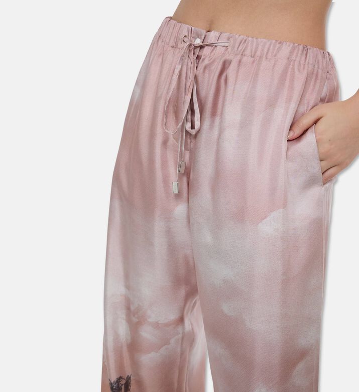 The Attico Horse-print Wide-leg Pants, Model View