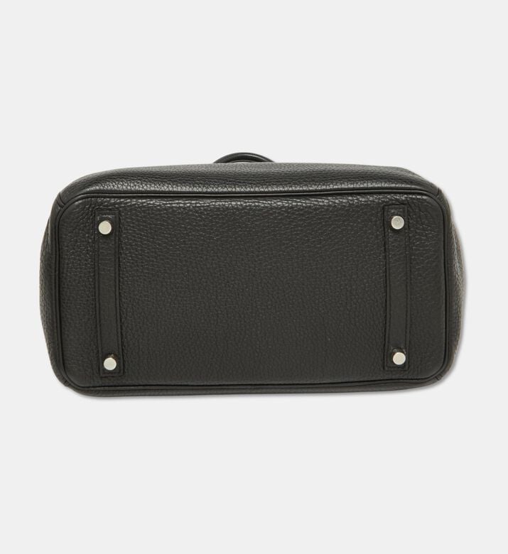 Hermes Preowned Hermes Noir Togo Leather Palladium Finish Birkin 30 Bag, Packshot View