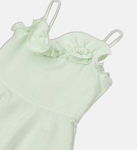 La Mia Bambina Flared Sweetheart Neck Dress, Light-green, 8y, Packshot View
