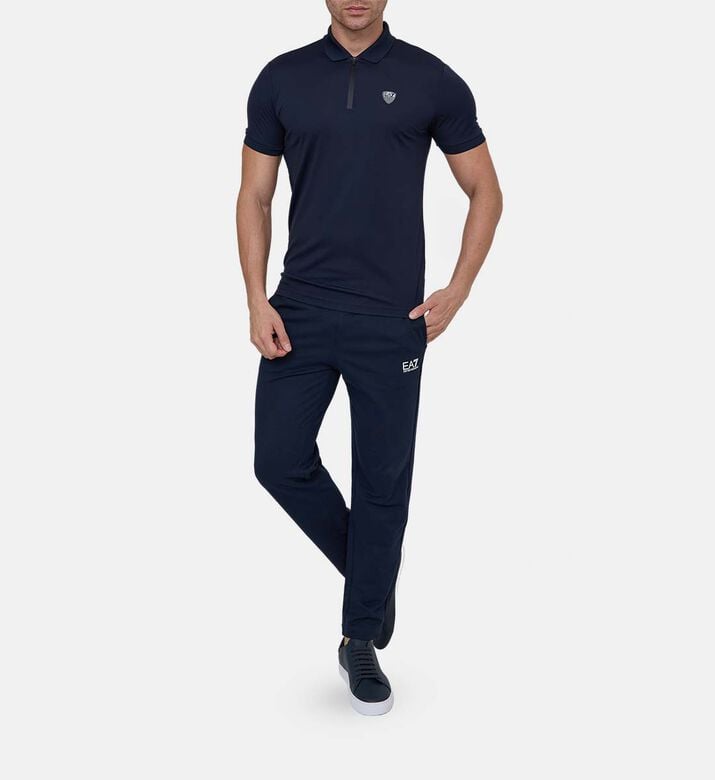 Premium Shield Logo Half-zip Polo Shirt Premium Shield Logo Half-zip Polo Shirt