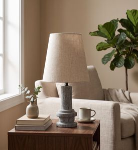 Home Deco and More Toraba Shade Marble Table Lamp, Packshot View