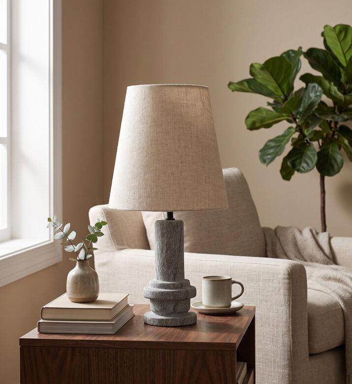 Home Deco and More Toraba Shade Marble Table Lamp, Packshot View