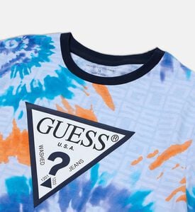 تيشيرت قصير الأكمام متعدد الألوان مصبوغ