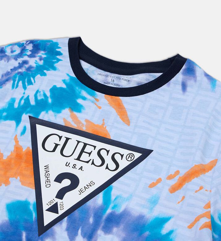 تيشيرت قصير الأكمام متعدد الألوان مصبوغ تيشيرت قصير الأكمام متعدد الألوان مصبوغ