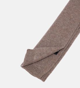 Cashmere Knit Ribbed Scarf