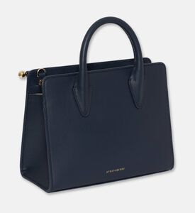Strathberry Top Handle Mini Tote Bag, Dark-blue, Packshot View
