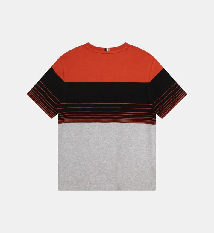 Cotton Jersey Tri-color T-shirt