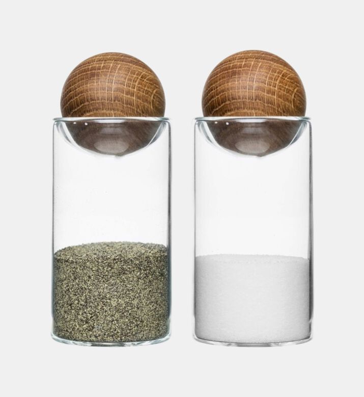 Nature Oval Oak Salt Pepper Set