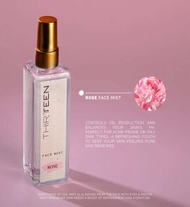 Thirteen Rose Face Mist, Packshot View Thirteen Rose Face Mist, Packshot View