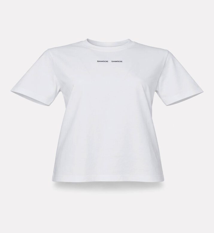 Samsoe Classic Crewneck T-shirt, White, L, Packshot View