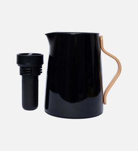 Stelton Emma Stainless Steel Vacuum Tea Jug, Black, 1-l, Packshot View