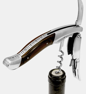 Legnoart Ghemme Stainless Steel Corkscrew, Packshot View