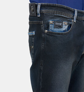 Washed 5-pockets Denim Pants