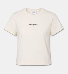 Maison Kitsune Cropped Paris Logo T-shirt, Packshot View