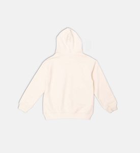 سويت شيرت فضفاض بغطاء رأس وطبعة شعار دب تيدي