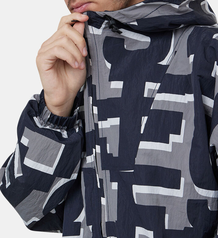 Monogram-print Hooded Windbreaker Monogram-print Hooded Windbreaker