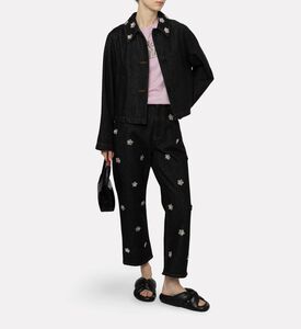 Marni Floral-embroidery Long-sleeve Jacket, Model View