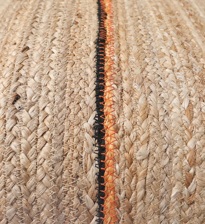 Home Deco and More Nara Jute Fabric Rectangular Filled And Vaccumed Cushion, Packshot View