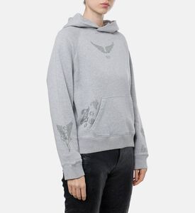 Zadig et Voltaire Rhinestone-embellished Hooded Sweater, Model View