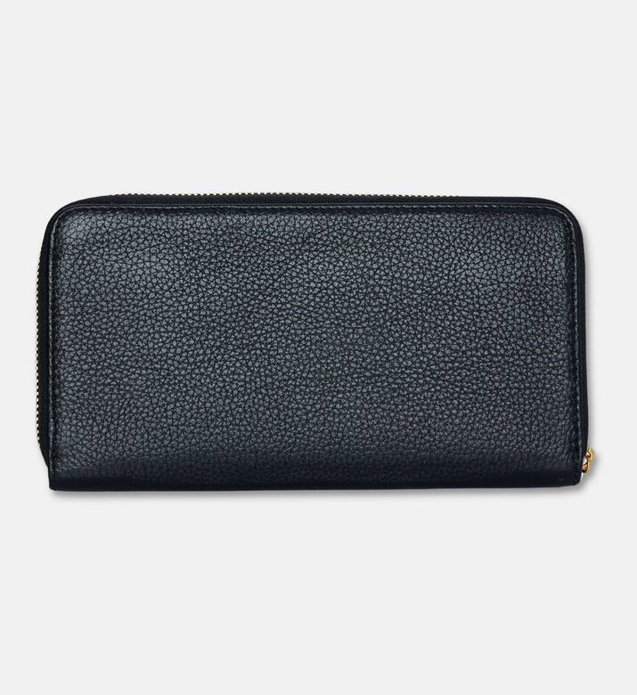 Zadig et Voltaire Compagnon Grained Leather Wallet, Black, Packshot View