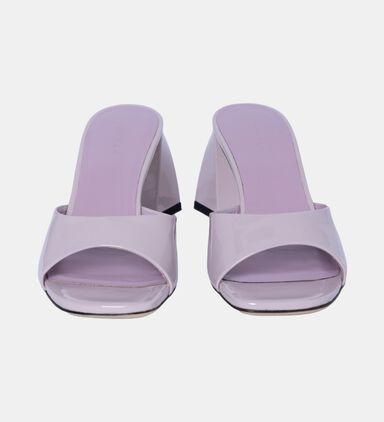 Romy Leather Square Toe Mules