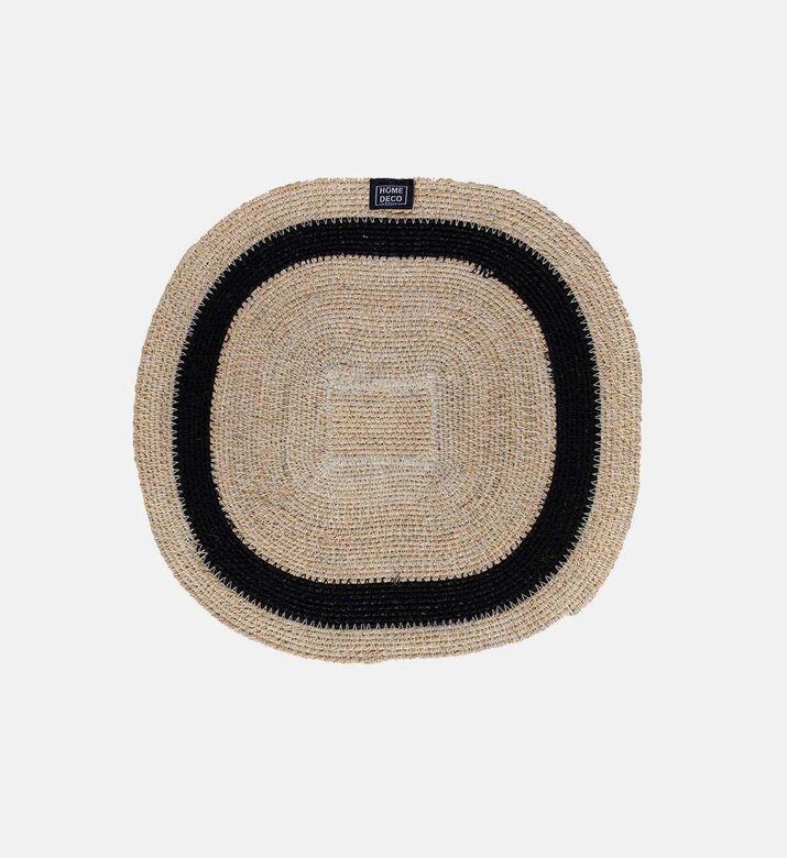 Home Deco and More Manda Seagrass Round Placemat, Packshot View