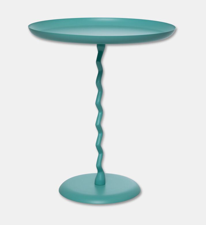 Leitmotiv Zig-zag Monochrome Side Table, Blue, Packshot View