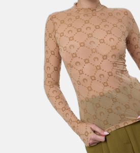 Marine Serre Top Moonogram, Model View