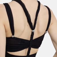 Revon Gathered Silk Strappy Top